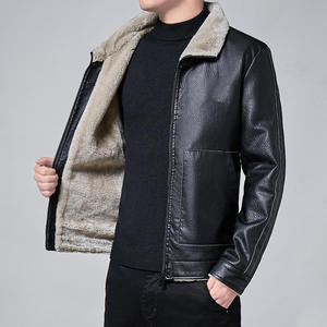 Vestes en cuir pour hommes, style streetwear d'hiver, très vendues - longueur régulière, respirantes, imperméables et chauffantes, prix raisonnable - Product Image 1