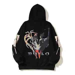 Custom Embroidered Graphic Pullover <b>Hoodie</b> <b>Men</b> High Quality 100% Cotton <b>Thick</b> Heavyweight Puff PRINT <b>HOODIE</b> - Product Image 5