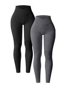 Leggings de cintura alta para mujer Pantalones de yoga adelgazantes con control de barriga suave para entrenamiento Correr - Product Image 1