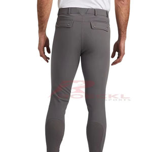 Pantalones de montar Ecuestre para hombre al por mayor, pantalones ajustados de tela elástica transpirable para montar a caballo, pedido a granel directo de fábrica - Product Image 1