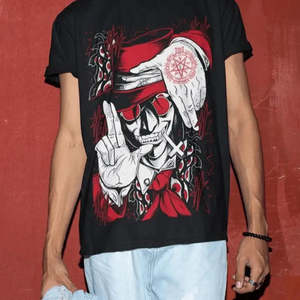เสื้อยืด Alucard Hellsing Ultimate ผ้าฝ้าย 100% น้ำหนัก 280 กรัม แบบเจอร์ซีย์ พร้อมโลโก้แบรนด์ดัง ดีไซน์แบบพิมพ์ลาย - Product Image 1