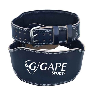 Ceinture de puissance d'haltérophilie en cuir de vachette avec logo personnalisé de haute qualité Squat d'entraînement de fitness pour hommes et femmes et boucle Durable de levage de mort - Product Image 6