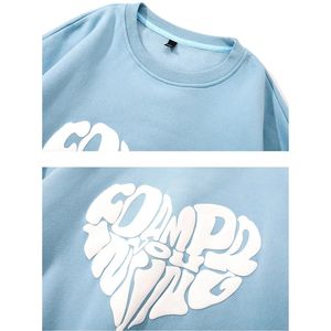 Color personalizado 2025 Oem muestra gratis hombres Puff impresión sudadera manga larga Puff impreso gran tamaño pulóver sudaderas para hombres - Product Image 5