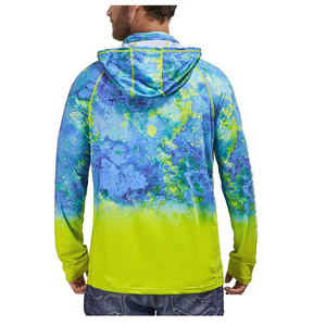 Protección solar UPF 50 Sudadera CON CAPUCHA DE PESCA Jersey Ropa de rendimiento Camisa de pesca de manga larga de poliéster de secado rápido - Product Image 2