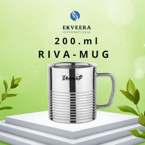 แก้วมักสแตนเลสผนังสองชั้นเป็นมิตรกับสิ่งแวดล้อม200มล. แก้วเกรดพรีเมี่ยม304ทันสมัยทนทานต่อการใช้งานสำหรับชา/กาแฟ - Product Image 4