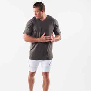 Camiseta de cuello redondo de algodón orgánico para hombre Camiseta de cuello redondo de algodón 100% de gran tamaño con impresión personalizada Moda sostenible - Product Image 4