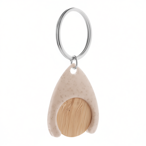 Portachiavi Personalizzato in Bambù per Promozioni Ecosostenibili - Product Image 3