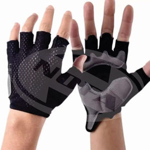 Gants de gymnastique en cuir respirants demi-doigts unisexes pour l'haltérophilie et l'entraînement physique Gants de sport antidérapants pour la maison et l'extérieur - Product Image 6