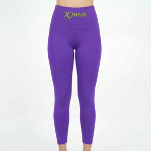 Women Purple High Waist Gym Leggings Custom OEM Compression <b>Yoga</b> <b>Pants</b> - Product Image 1