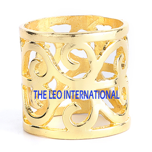 Elegant Handmade Brass Napkin Rings Holder High Quality Gold Metal for Wedding <b>Party</b> Dining <b>Table</b> Decoration - Product Image 6