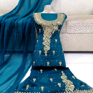 Prix abordable avec une belle broderie en pierre et une robe de mariée faite à la main, nouvelles collections 2024/2025 - Product Image 1