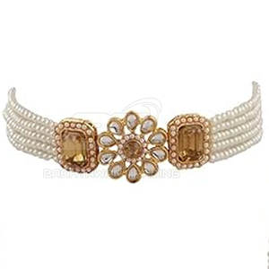 ชุดเครื่องประดับมาลาแบบดั้งเดิมสำหรับผู้หญิง ชุดสร้อยคอ ต่างหู ชุดมาลาประดับลูกปัดทำมือ สามารถสั่งทำได้ - Product Image 6