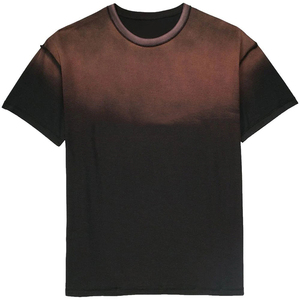 Nouveau design hommes 100% coton t-shirt blanc surdimensionné goutte épaule côtelé col rond vintage t-shirt vierge pour hommes logo personnalisé - Product Image 5