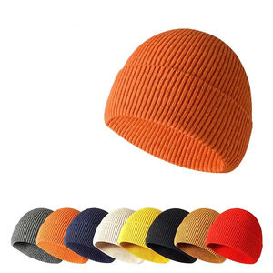 Chapeau tricoté sans couture intégré Chapeau d'hiver en tissu pour adulte Unisexe Skullies & Beanies - Product Image 1