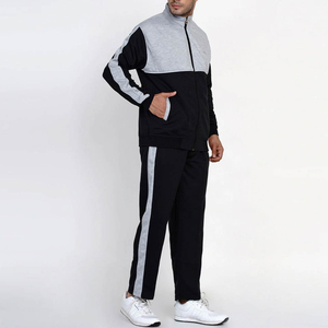 Chándal Deportivo para Hombre con Bloques de Color, Cierre Completo, Cuello Alto, Corte Regular, Transpirable, de Poliéster, para Otoño - Product Image 5