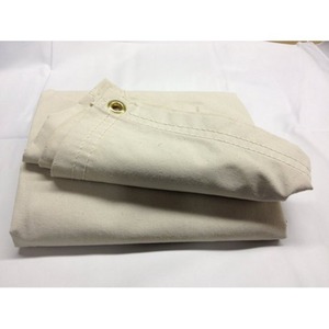 Beyaz renk alev geciktirici branda mumlu kenevir pamuk tuval branda ağır kamyon perde iç<span class=keywords><strong>in</strong></span> 550 GSM branda - Product Image 1