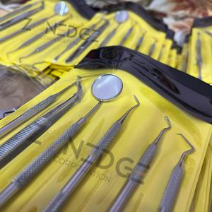 Juego de herramientas preparadas para dentista Dental de acero inoxidable, 6 uds., instrumentos, pinzas, escalador, espejo, limpieza de dientes, Etiqueta Privada - Product Image 5