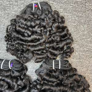 ผมชาวพม่าเป็นลอนผมคน100% ผมแท้ผู้บริจาคจากกัมพูชา - Product Image 4