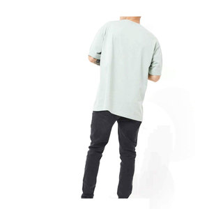 T-shirt personnalisé en microfibre 100% coton, taille plus, t-shirts en coton vierge pour hommes, stock, épaules tombantes, entraînement en salle de sport, haut surdimensionné pour hommes - Product Image 2