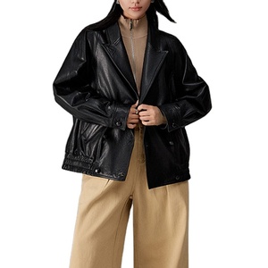 Chaqueta Acolchada de Piel de Oveja y Lona para Mujer, de Alta Calidad, Novedad, Casual, Impermeable, Personalizable OEM - Product Image 5