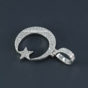 Colgante Clásico con Diamantes Cultivados en Laboratorio, Corte Redondo, Claridad VVS, Oro Blanco de 14 Quilates, Diseño Personalizado de Última Moda - Product Image 4