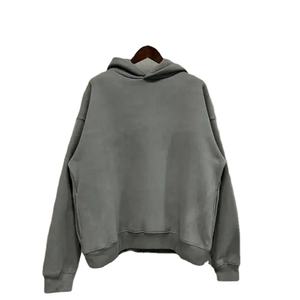 Custom Manufacturer Embroidery Distressed Hoodie <b>Rhinestone</b> Zip up <b>Jacket</b> Acid Wash Vintage Washed Men Fleece Streetwear Hoodies - Product Image 5