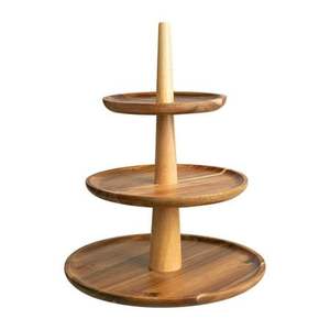 Soporte de Madera Artesanal para Cupcakes de Varios Niveles |   Acabado de Buena Calidad |   Venta al por Mayor al Mejor Precio - Product Image 1