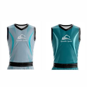 Vêtements de basket-ball réversibles personnalisés, kit de logo imprimé par sublimation double face, uniformes d'origine - Product Image 4