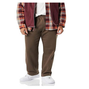 Pantalons de survêtement évasés pour hommes avec taille haute, 100% coton, logo personnalisable, anti-froissement, décoration à fermeture éclair, tissu en molleton coloré - Product Image 6