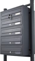 Boîte aux lettres commerciale approuvée par Usps Boîte aux lettres en métal pour appartement d'extérieur Boîtes aux lettres résidentielles modernes