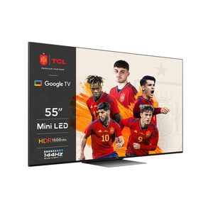 สมาร์ททีวี QLED ขนาดเล็ก55นิ้วพร้อม4K อัลตร้า HD 120Hz อัตราการรีเฟรชอินเตอร์เฟซ HDR USB และระบบช่วยเสียงที่เข้ากันได้ - Product Image 1