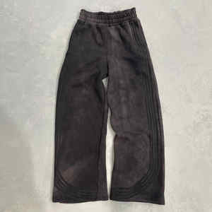 Conjunto de Sudadera con Capucha y Pantalones de Chándal para Hombre, de Felpa Francesa Gruesa de 600GSM, 100% Algodón, Lavado Ácido, con Rayas, para Invierno - Product Image 3