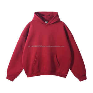 Sudadera con capucha para hombre de 100% algodón con logotipo personalizado, Jersey bordado con cremallera lavado ácido, ropa de invierno de gran tamaño de felpa francesa - Product Image 2