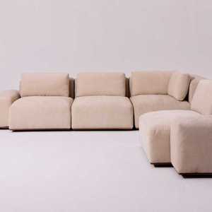 A New <b>Modern</b> and Simple Fabric Inflatable <b>Sofa</b> <b>Bed</b> Sectional Set for Apartment Living Room - Product Image 1