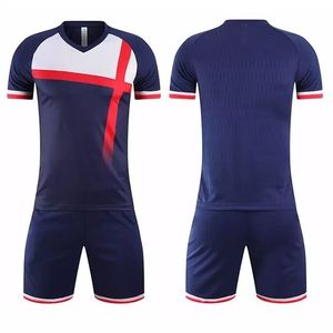 Nuevo Uniforme de Fútbol Personalizado para Hombre, 100% Poliéster, Transpirable, de Secado Rápido, Antibacteriano, Color Degradado, Duradero, Manga Corta - Product Image 3