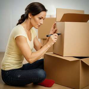 Marcador Permanente BIC con Punta Oblicua para Organizar Cajas y Mudanzas, Personalizado con su Logotipo, Pintura en Color sobre Papel - Product Image 5