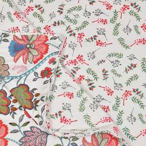 BLOCS d'Inde été polycoton Dohar/couverture rose fleur coton terne couettes et couettes en duvet - Product Image 2