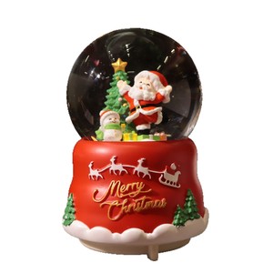 Bola <span class=keywords><strong>de</strong></span> cristal <span class=keywords><strong>de</strong></span> Navidad Globo <span class=keywords><strong>de</strong></span> <span class=keywords><strong>nieve</strong></span> <span class=keywords><strong>con</strong></span> Papá Noel Muñeco <span class=keywords><strong>de</strong></span> <span class=keywords><strong>nieve</strong></span> Árbol <span class=keywords><strong>de</strong></span> Navidad Escena interior Decoración del hogar Ornamento - Product Image 4