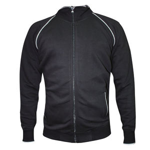 Survêtements de sport 2 pièces personnalisés pour hommes, coupe ajustée, fermeture à glissière complète, bas de sport uni, vêtements de sport personnalisables - Product Image 2