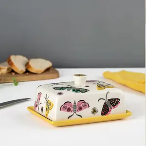 Keramik Mottenbutter-Geschirr Tischwaren handgefertigt Bestseller Restaurant Hochzeit Veranstaltungen Tisch Butter-Geschirr und Teller