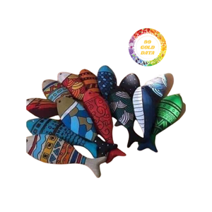 ของตกแต่งปลาทะเลทำจากไม้คุณภาพสูงสำหรับบ้านหรือร้านค้าดีไซน์แบบดั้งเดิมที่ทำด้วยมือน้ำหนักเบา - Product Image 5