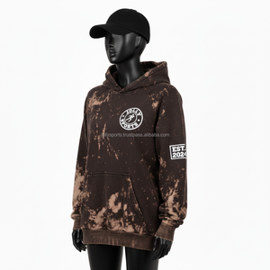 <b>Women</b> Sun Fade Hoodie GSM Cotton <b>Fleece</b> Sleeves Brown <b>Black</b> Tie Dye CustomLogo Screen Print Embroidery HeatTransfer Wash Hoodies - Product Image 4