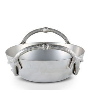 จานชามโลหะขัดเงาสำหรับวางบนโต๊ะทำจากโลหะอุปกรณ์สำหรับเสิร์ฟอาหาร - Product Image 4