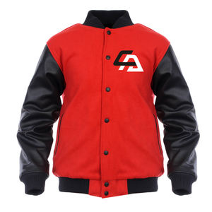 Chaqueta universitaria de cuero de alta calidad para hombre, logotipo personalizado, Chenille bordado, ropa de calle de retazos, bombardero de invierno, estilo Formal - Product Image 4