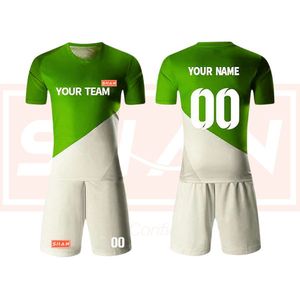 Ensemble d'uniformes de football de nouvelle conception Kits d'équipement prêts pour le matériel sublimés T-shirt de football américain léger à séchage rapide avec short - Product Image 6