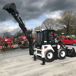 LIVRAISON GRATUITE HIDROMEK HMK 62SS MIINI WHEEL BACKHOE LOADER EPA CE Approved Eaton Hydraulic Cylinder Core Motor Pump Gearbox Plc - Product Image 1