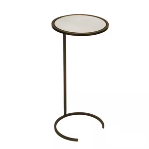 Azora Industries Table d'appoint en aluminium de qualité supérieure Meubles Tables de luxe Table d'appoint décorative en métal et aluminium antique - Product Image 4