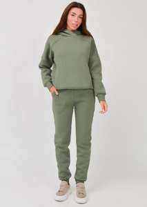 Pantalones de chándal con capucha y cremallera sólida informal de invierno para hombre, conjunto de chándal, ropa de calle de rizo francés de algodón, fabricantes personalizables - Product Image 5