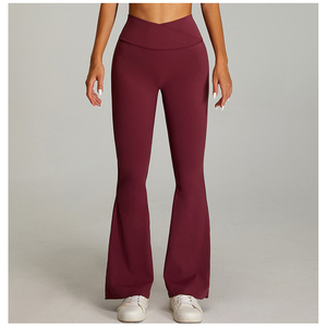 ชุดโยคะออกกำลังกายผ้าไนลอนสีสันสดใส ชุดบราสวยโชว์หลัง ชุดออกกำลังกายไร้ตะเข็บด้านหน้า กางเกงเลกกิ้ง ชุดโยคะไนลอน - Product Image 4