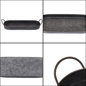 ถาดเหล็กโลหะชุบสังกะสีให้บริการถาดการใช้งานสำหรับบ้านโรงแรมบาร์โอกาสงานแต่งงานการออกแบบใหม่ผู้ซื้อเชิงพาณิชย์ที่ทำด้วยมือที่ดีที่สุด - Product Image 4